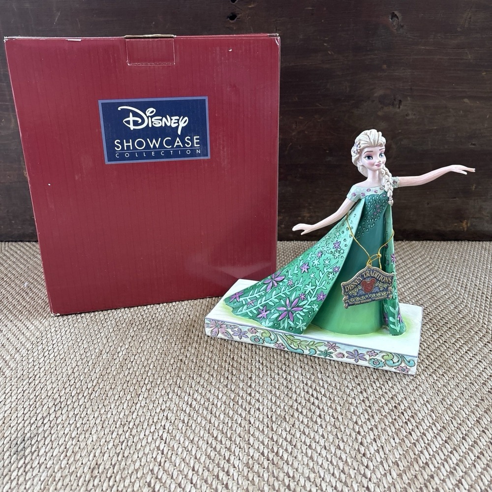 Jim Shore Disney Frozen Fever Elsa Celebration of Spring Statue 4050881